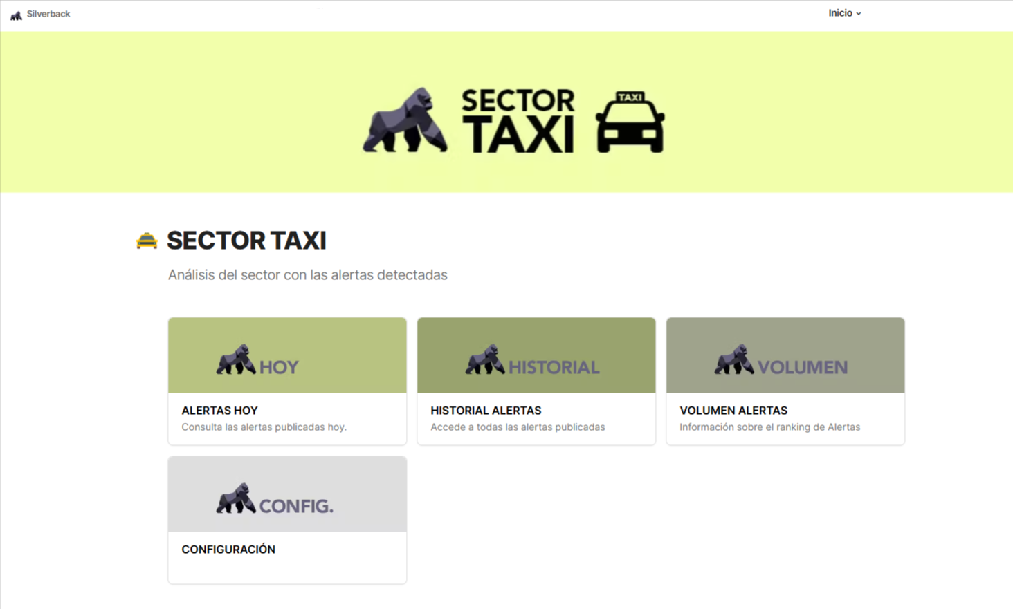 Panel de monitorización específica para el sector transporte y movilidad